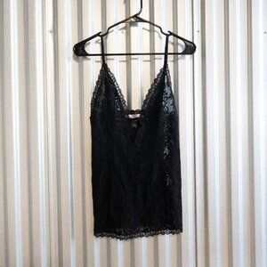 Victoria's Secret black lace slip (S)